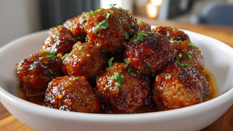 Slow Cooker Honey Garlic Meatballs