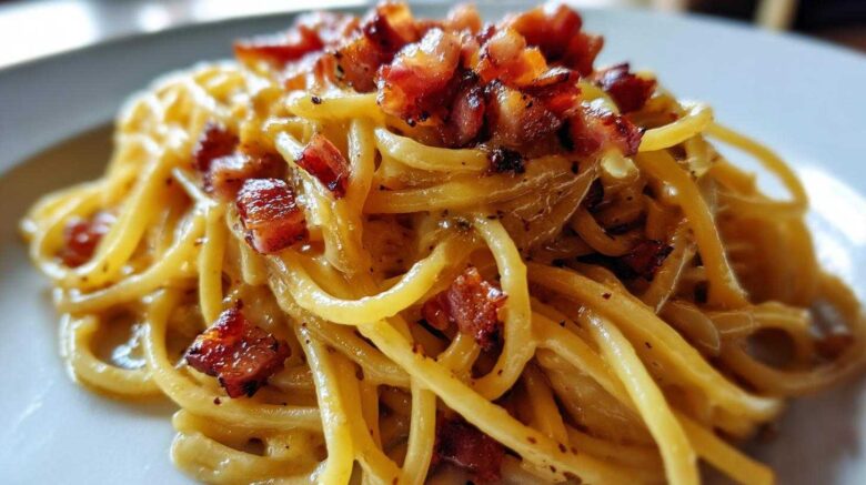 Spaghetti Carbonara with Pancetta