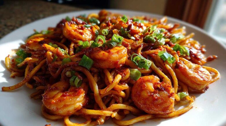 Spicy Szechuan Shrimp Noodles