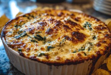 Spinach Artichoke Dip with Chips