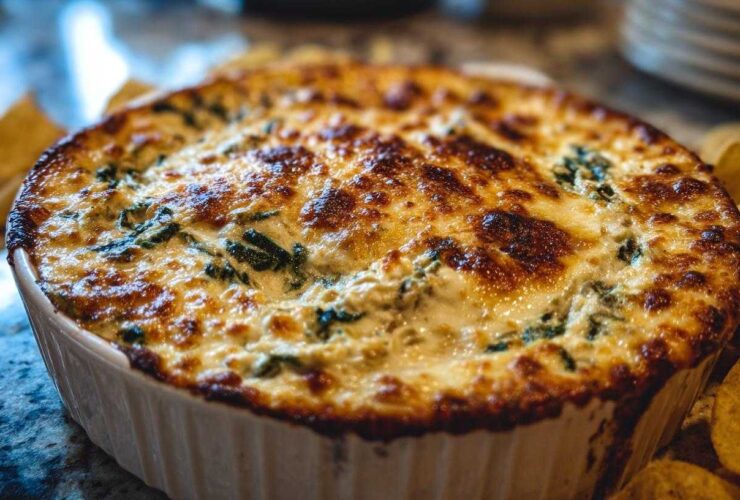 Spinach Artichoke Dip with Chips
