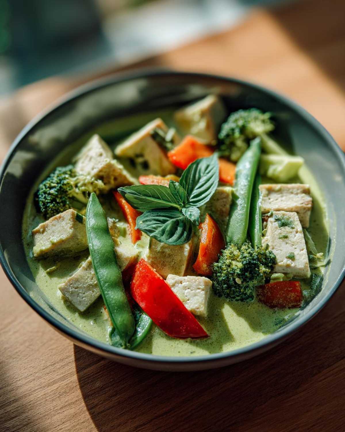 Thai Green Curry with Tofu and Veggies - detail 1