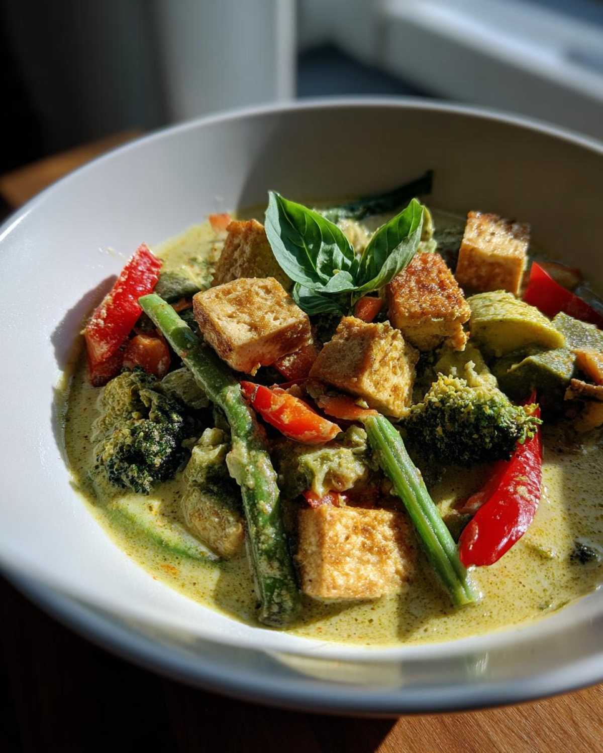 Thai Green Curry with Tofu and Veggies - detail 2