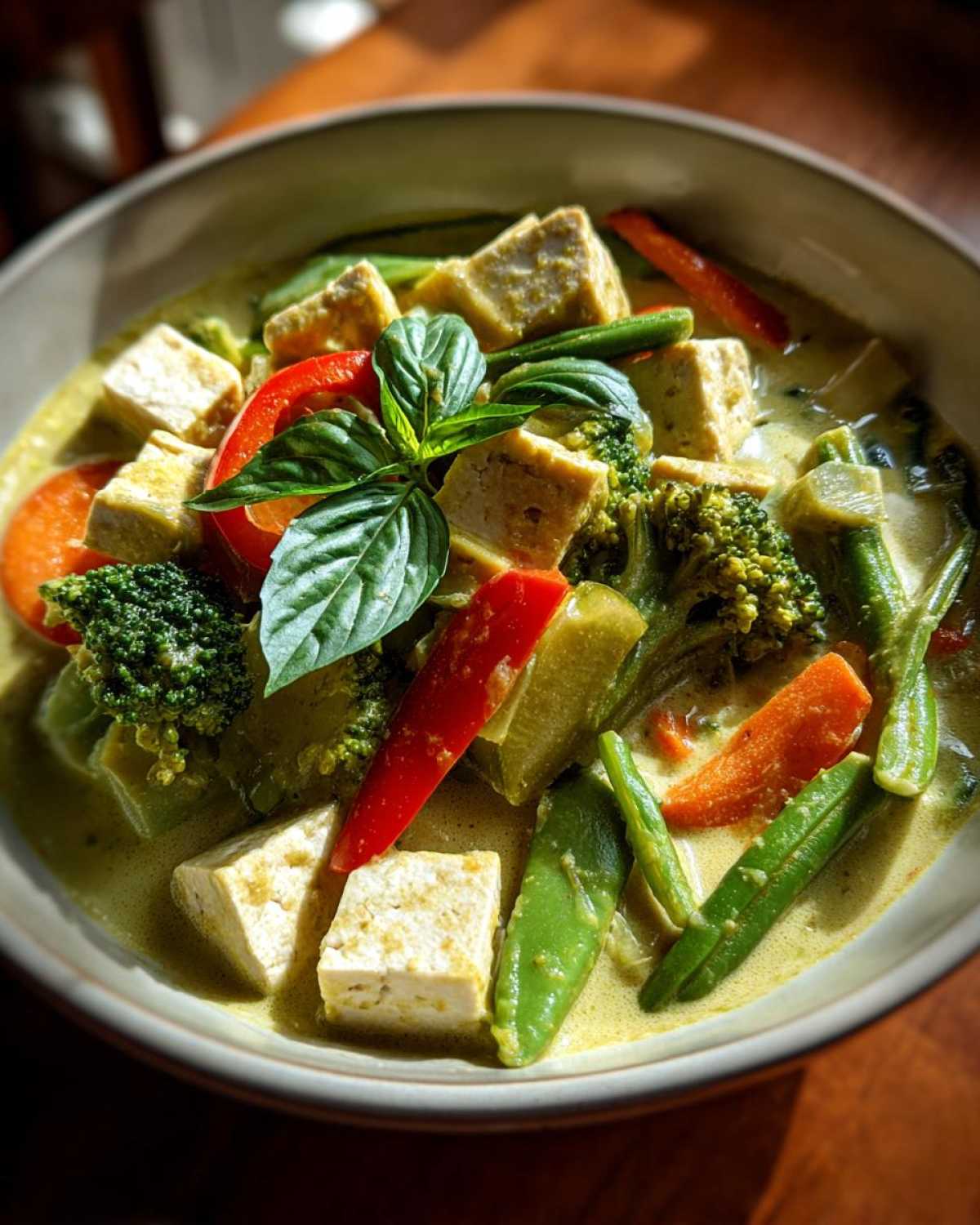 Thai Green Curry with Tofu and Veggies - detail 3