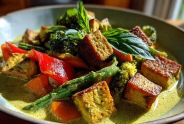 Thai Green Curry with Tofu and Veggies