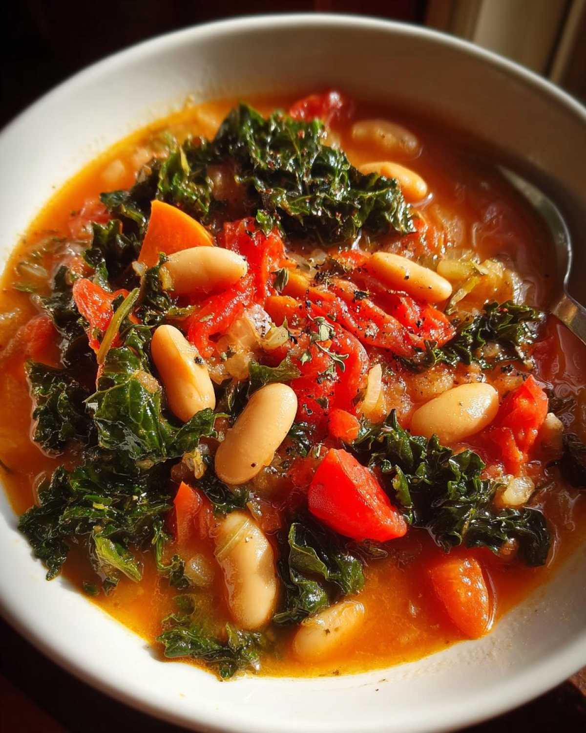 Tuscan White Bean and Kale Soup - detail 4