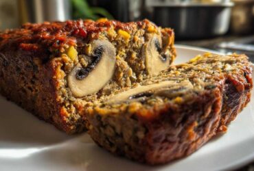 Vegetarian Lentil and Mushroom Meatloaf