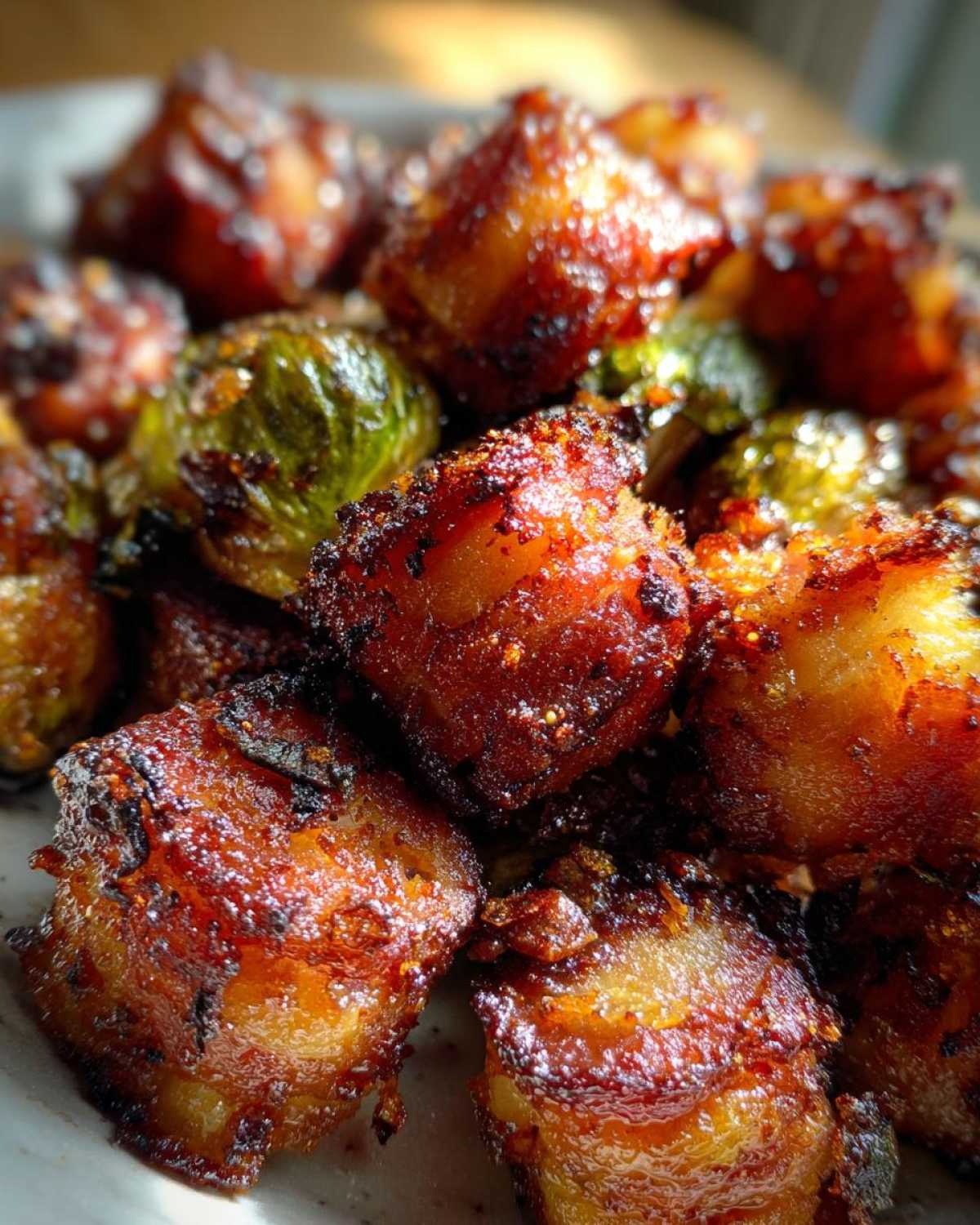 Air Fryer Maple Bacon Brussels Sprout Bites - detail 1