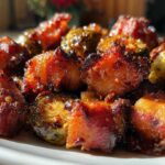 Air Fryer Maple Bacon Brussels Sprout Bites