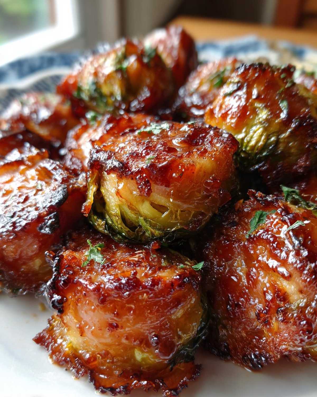 Air Fryer Maple Bacon Brussels Sprout Bites - detail 4