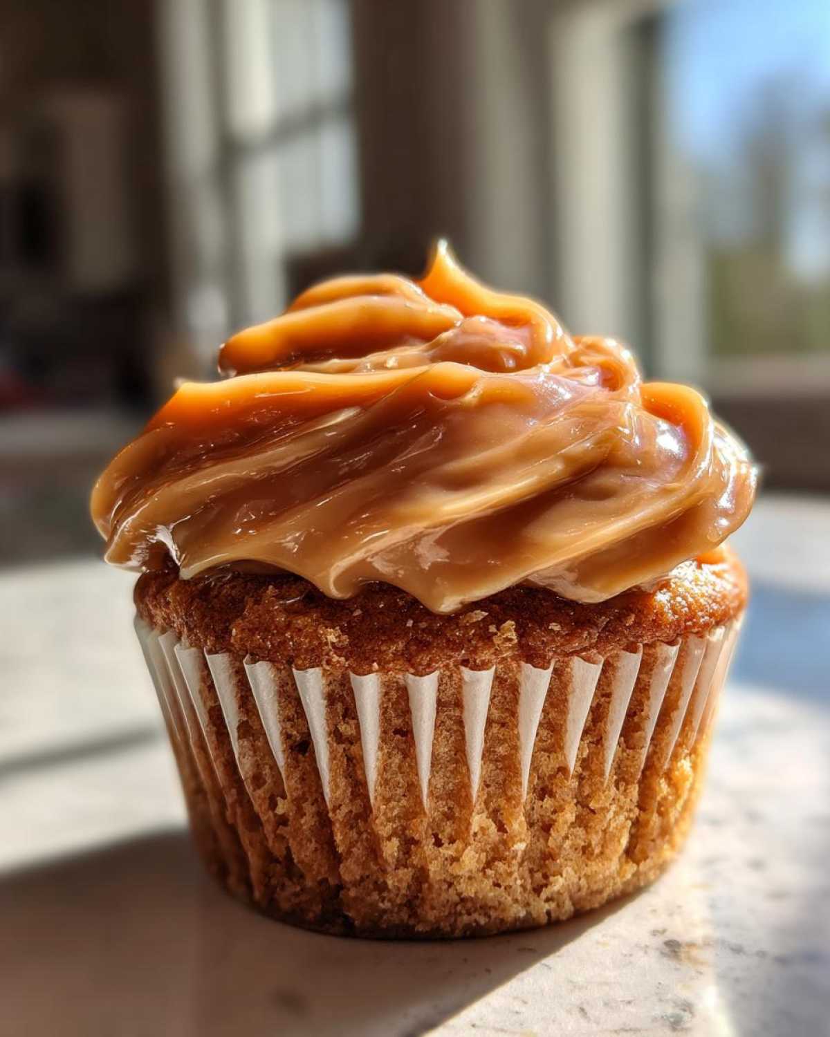 Apple Cider Cupcakes with Caramel Frosting - detail 3