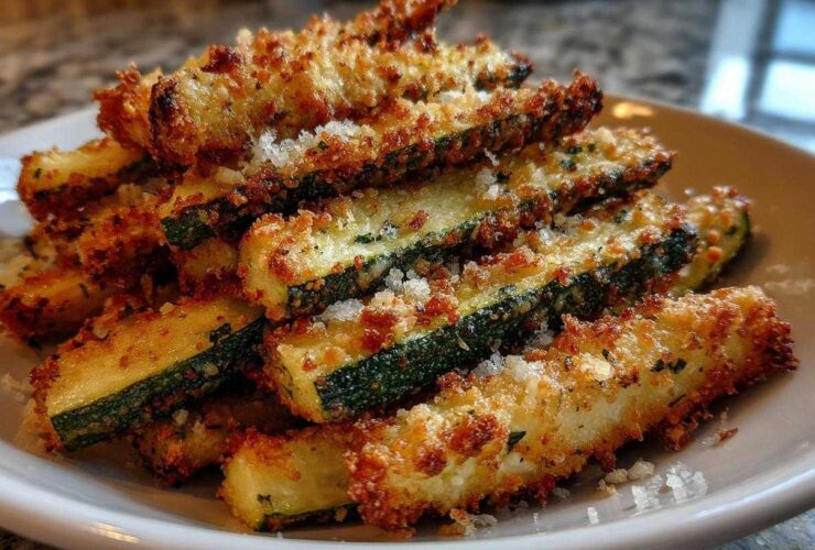 Baked Garlic Parmesan Zucchini Fries