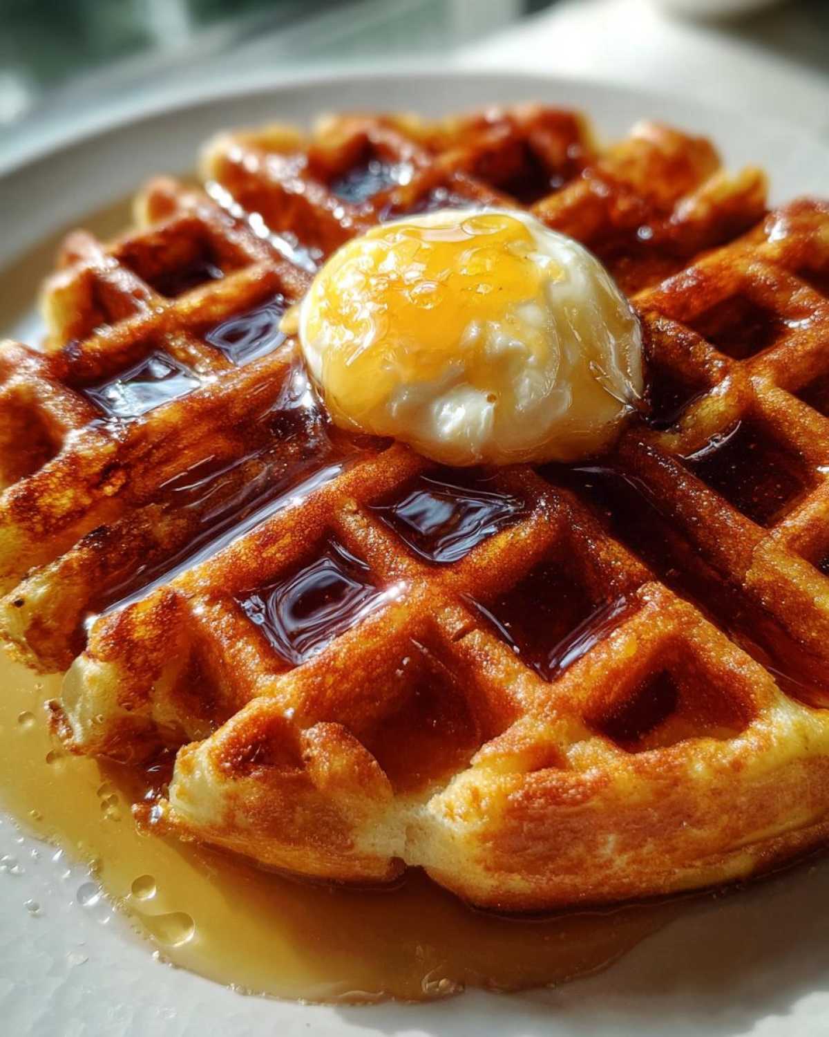 Banana Bread Waffles with Honey Butter - detail 2