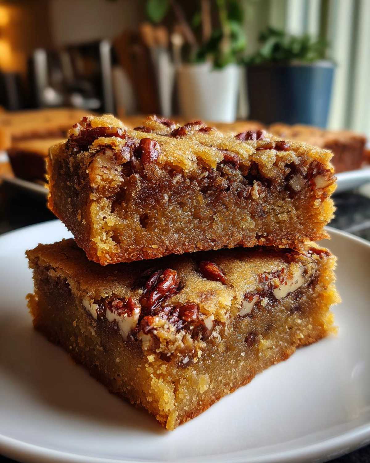 Brown Butter Pecan Blondies - detail 2