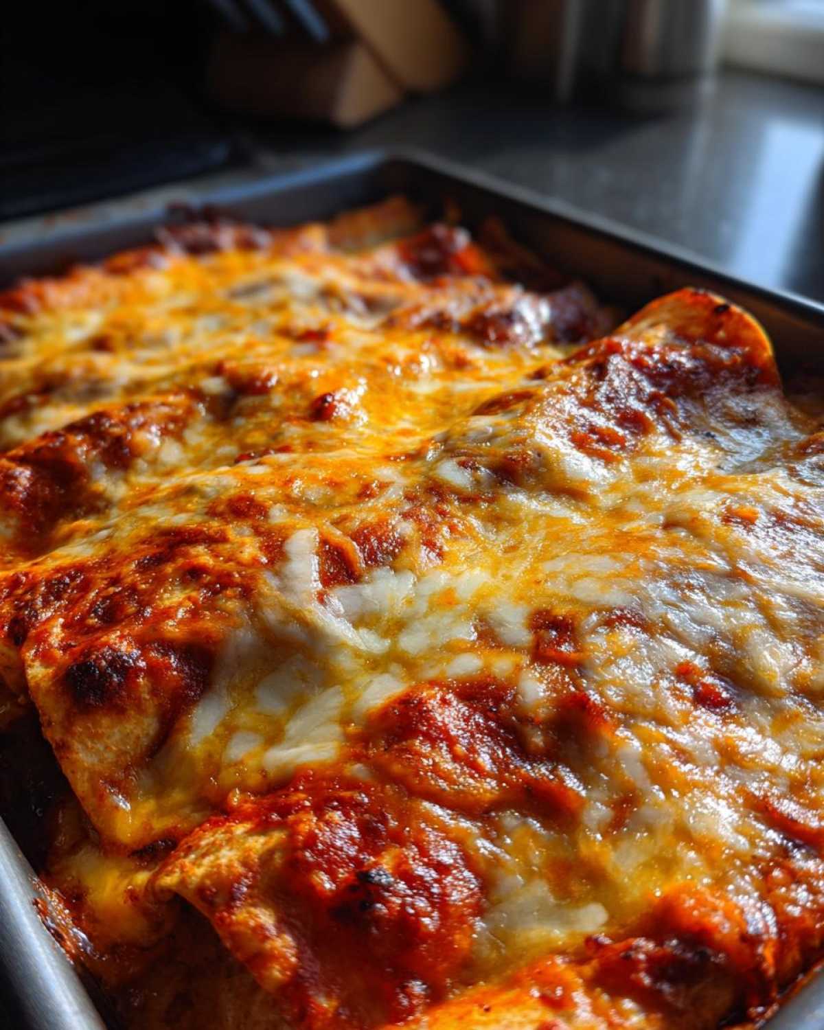 Butternut Squash and Black Bean Enchiladas - detail 1