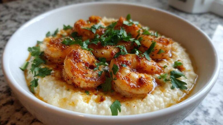 Cajun Shrimp and Cauliflower Grits (Keto Twist on Southern)