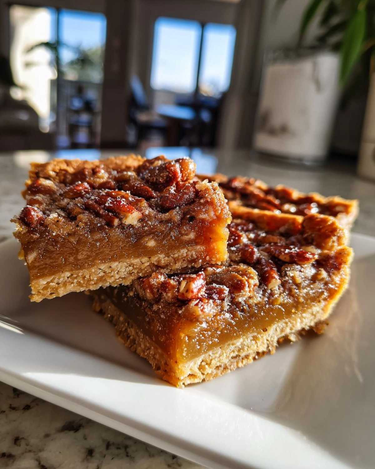 Candied Pecan Sweet Potato Pie Bars - detail 1