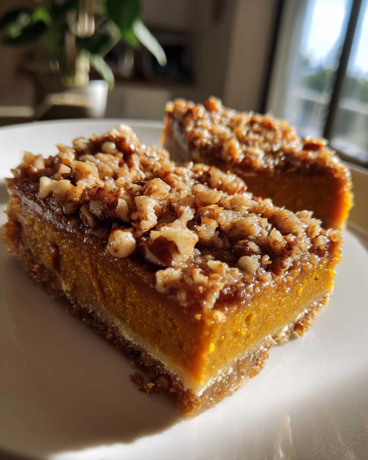 Candied Pecan Sweet Potato Pie Bars - detail 4