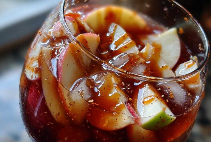 Caramel Apple Sangria (Fall Party Drink)