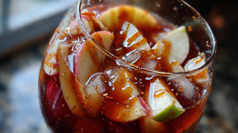 Caramel Apple Sangria (Fall Party Drink)