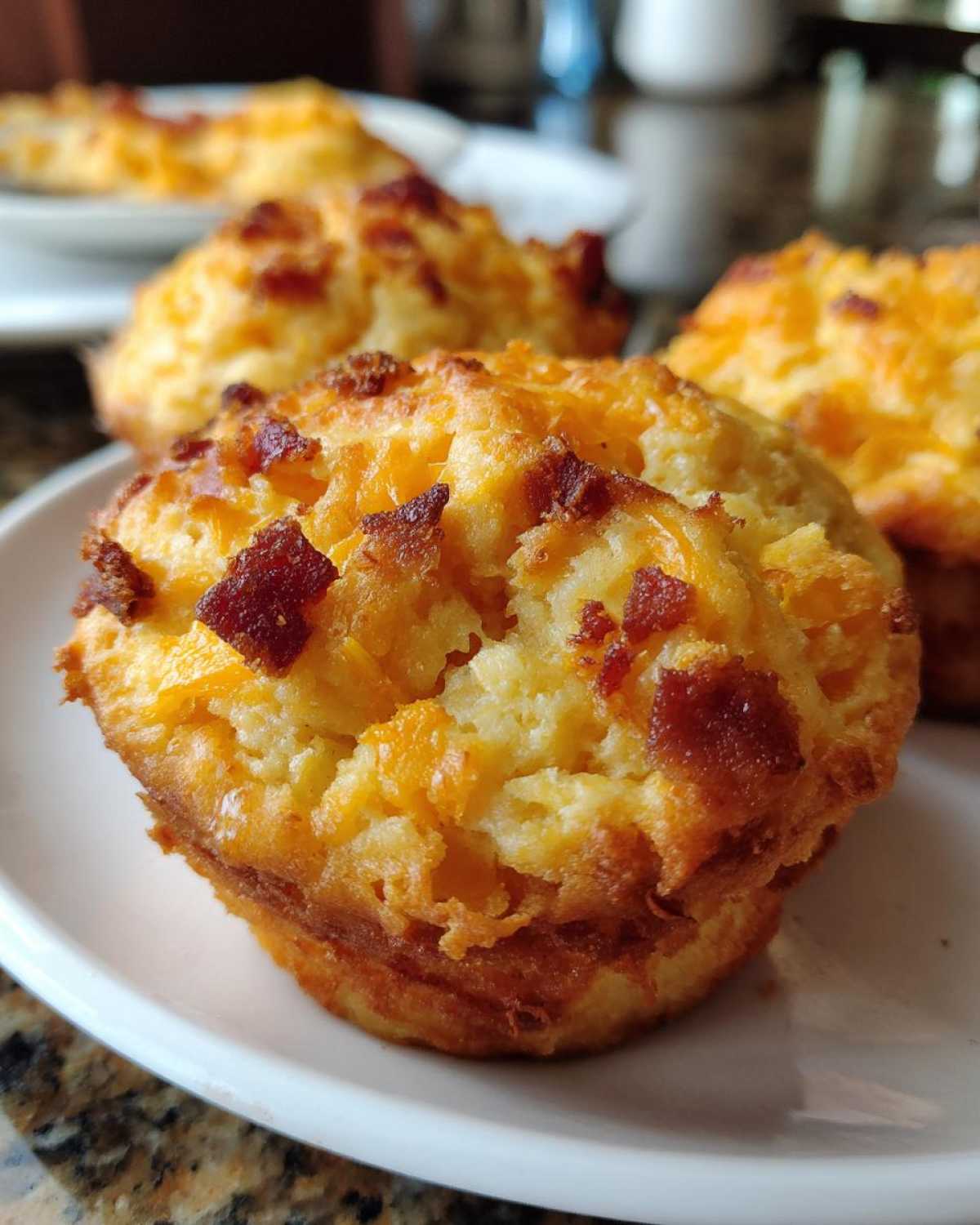 Cheddar Bacon Breakfast Muffins (Grab-and-Go) - detail 2
