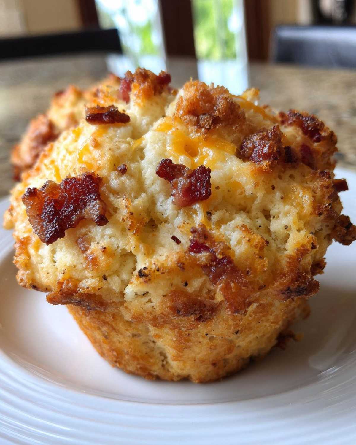 Cheddar Bacon Breakfast Muffins (Grab-and-Go) - detail 3