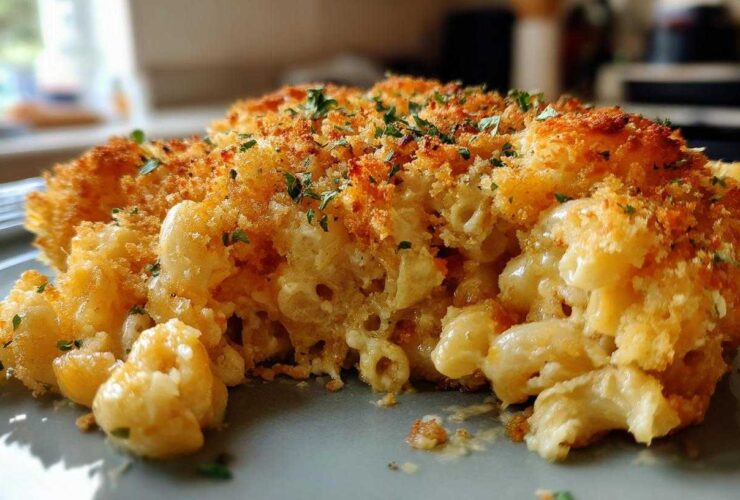 Cheesy Baked Pumpkin Mac and Cheese
