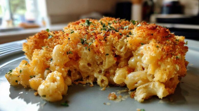 Cheesy Baked Pumpkin Mac and Cheese