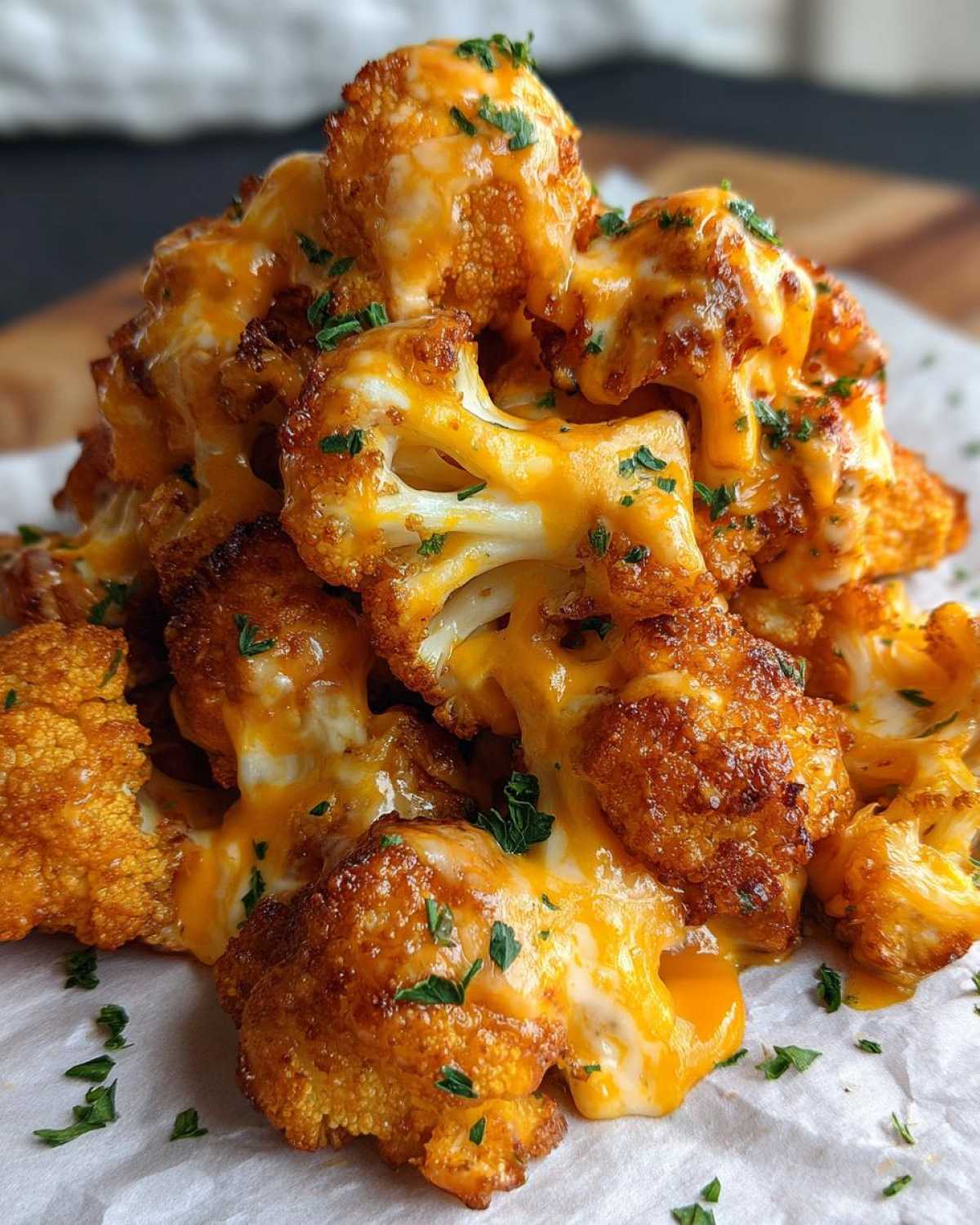 Cheesy Buffalo Cauliflower Bites (Air Fryer) - detail 1