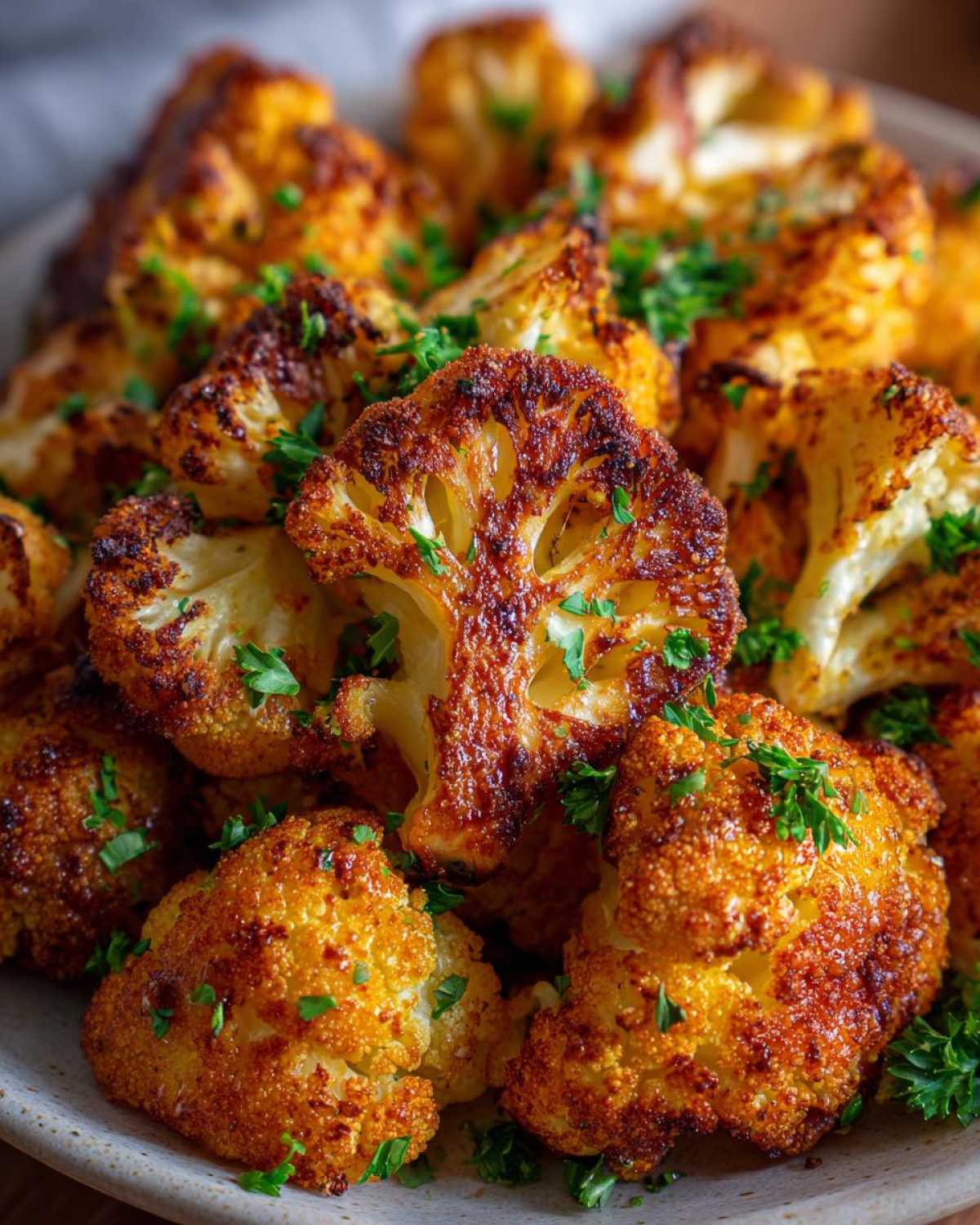 Cheesy Buffalo Cauliflower Bites (Air Fryer) - detail 3