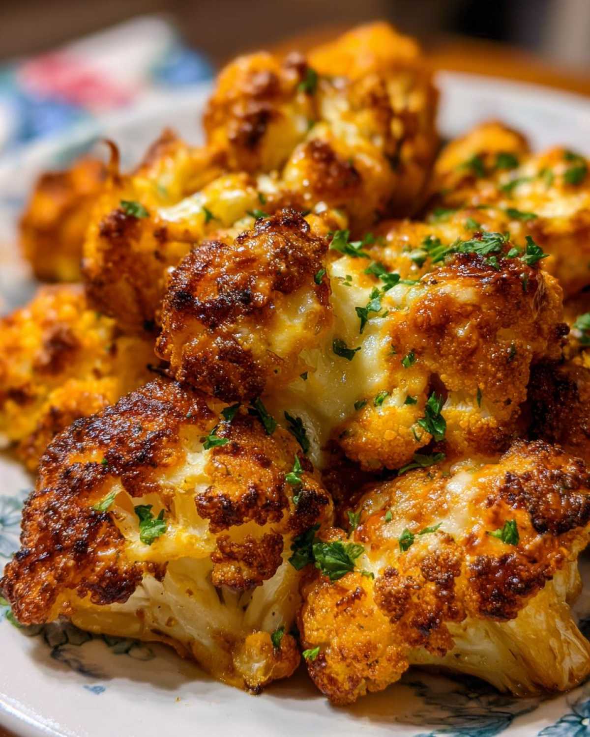 Cheesy Buffalo Cauliflower Bites (Air Fryer) - detail 4