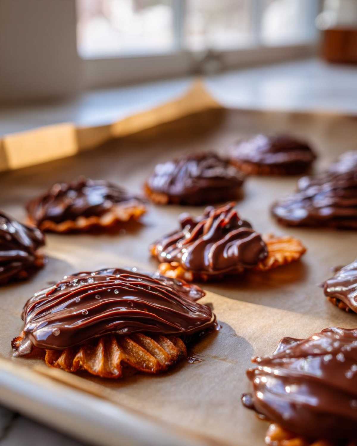 Chocolate Covered Potato Chips (Sweet & Salty Snack) - detail 4