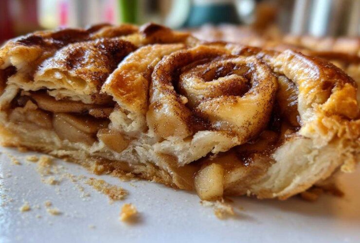Cinnamon Roll Apple Pie (Dessert Mashup)