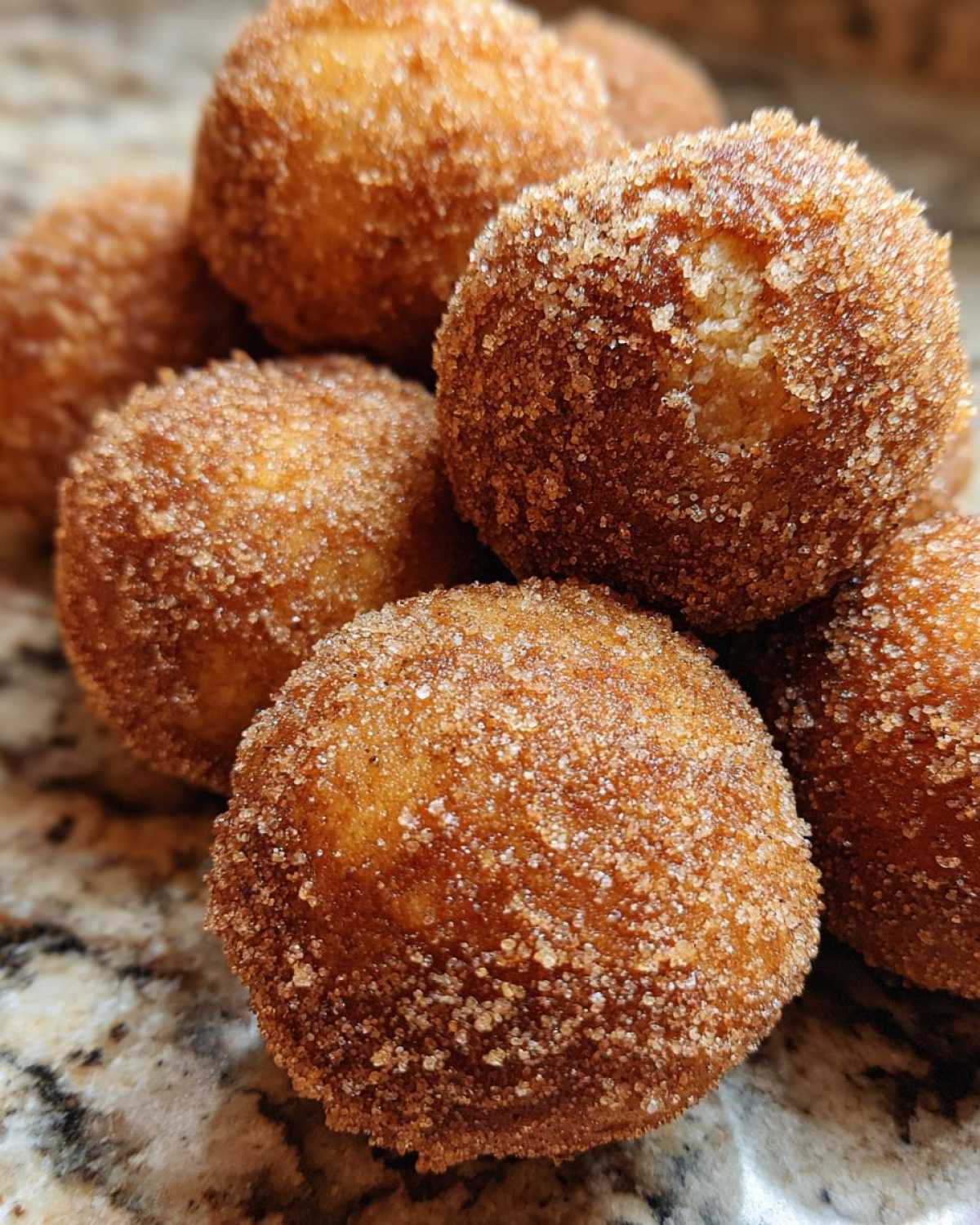 Cinnamon Sugar Pumpkin Donut Holes (Baked) - detail 4