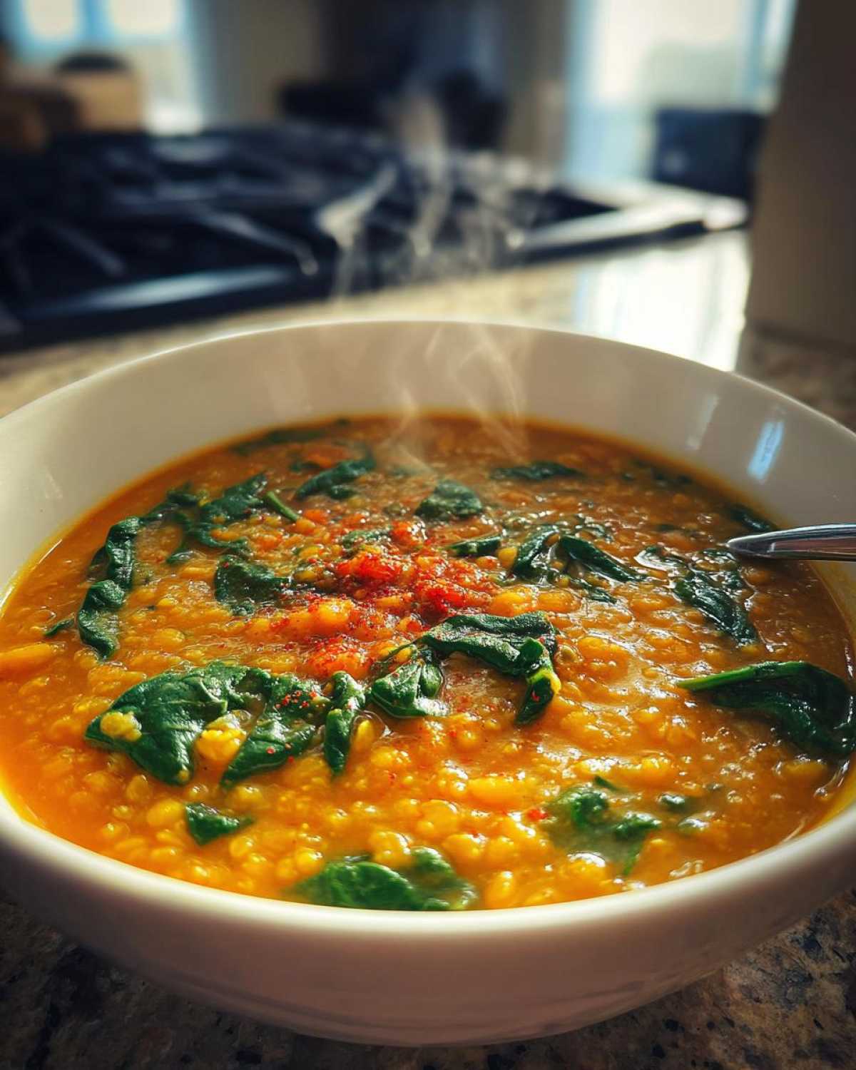 Coconut Curry Lentil Soup (One-Pot Vegan Dinner) - detail 2