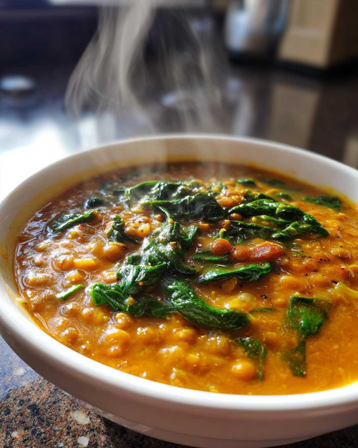 Coconut Curry Lentil Soup (One-Pot Vegan Dinner) - detail 4