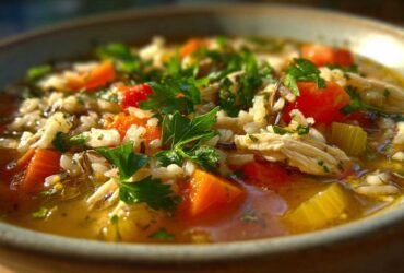 Cozy Autumn Chicken and Wild Rice Soup