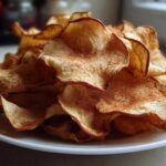 Crispy Baked Apple Chips with Cinnamon