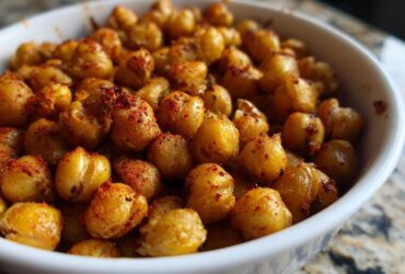 Crunchy Chickpea Snack Mix (Spiced and Roasted)