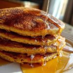 Fluffy Pumpkin Spice Pancakes with Maple Drizzle