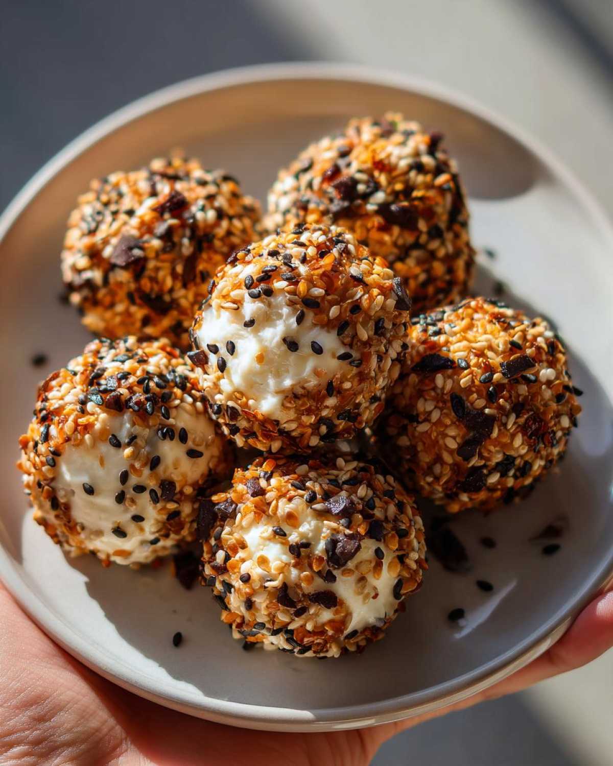 Ghostly Halloween Cheese Ball Bites - detail 1