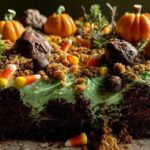 Haunted Pumpkin Patch Cake (Halloween Decor Idea)