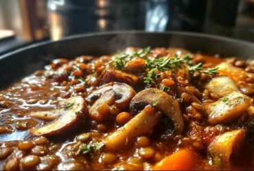 Hearty Lentil Mushroom Stew (Vegan Comfort Food)