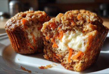 Inside-Out Carrot Cake Muffins with Cream Cheese Filling