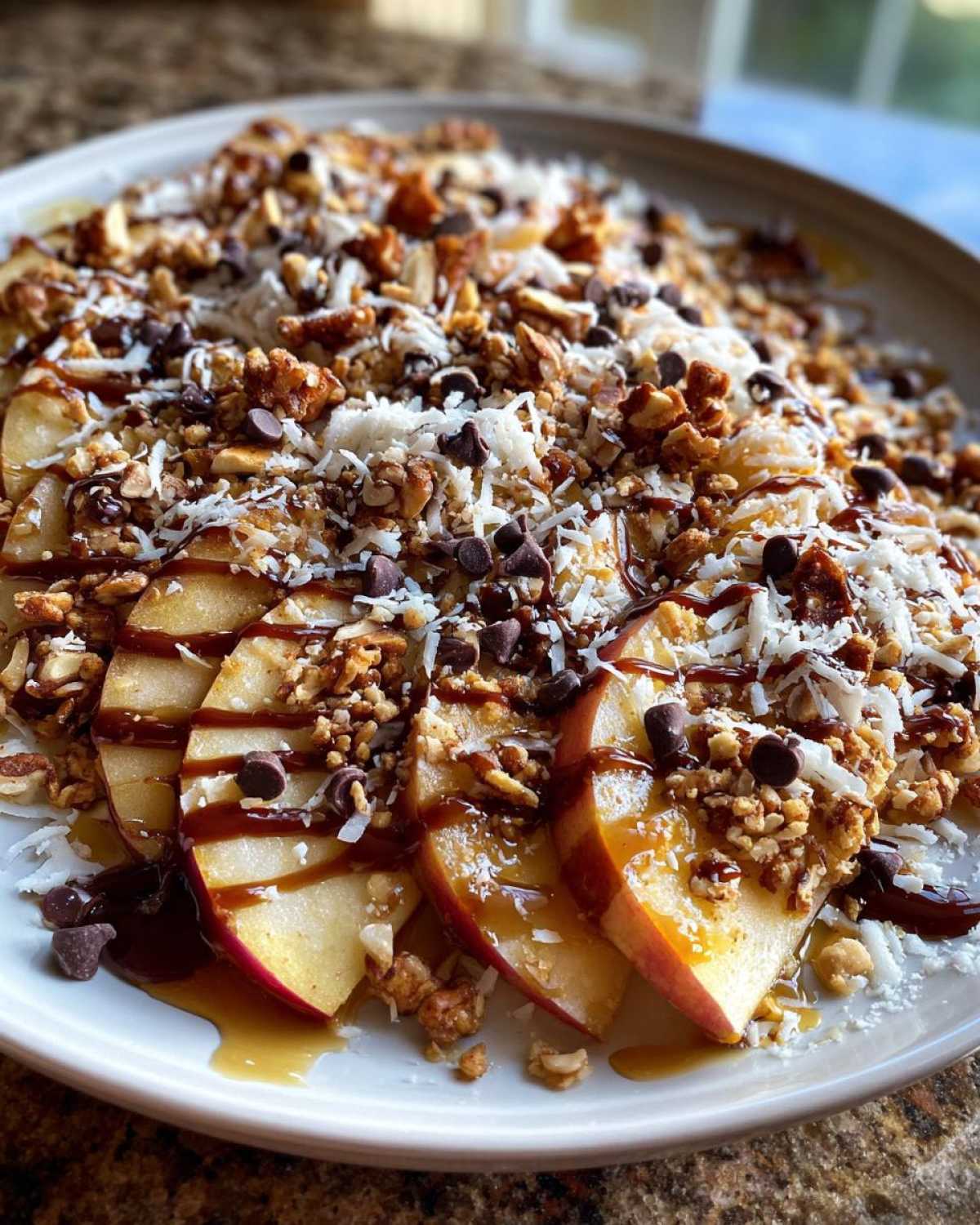 Loaded Apple Nachos (Kid-Friendly Snack) - detail 1