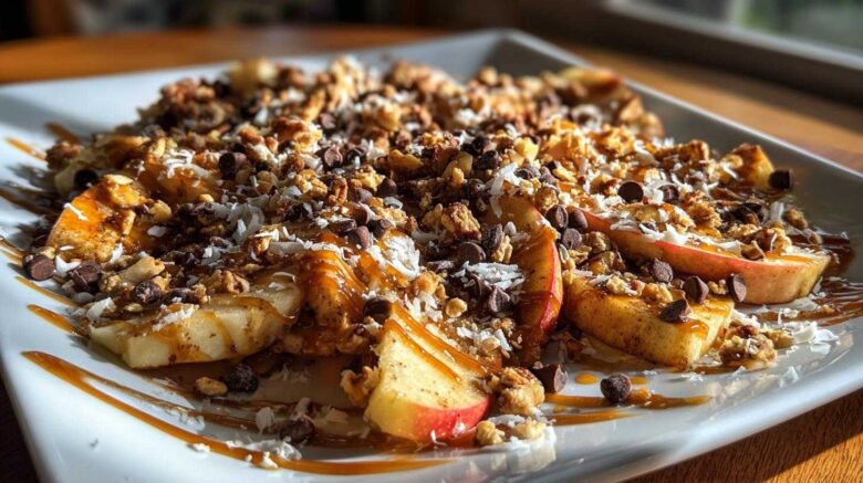 Loaded Apple Nachos (Kid-Friendly Snack)