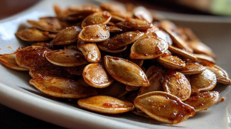 Maple Chili Roasted Pumpkin Seeds