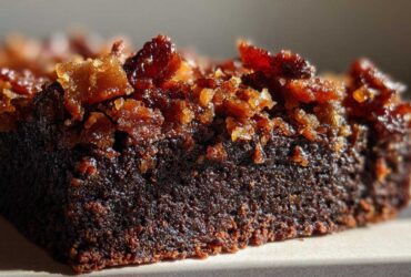 Maple Glazed Bacon Brownies (Sweet & Salty Treat)
