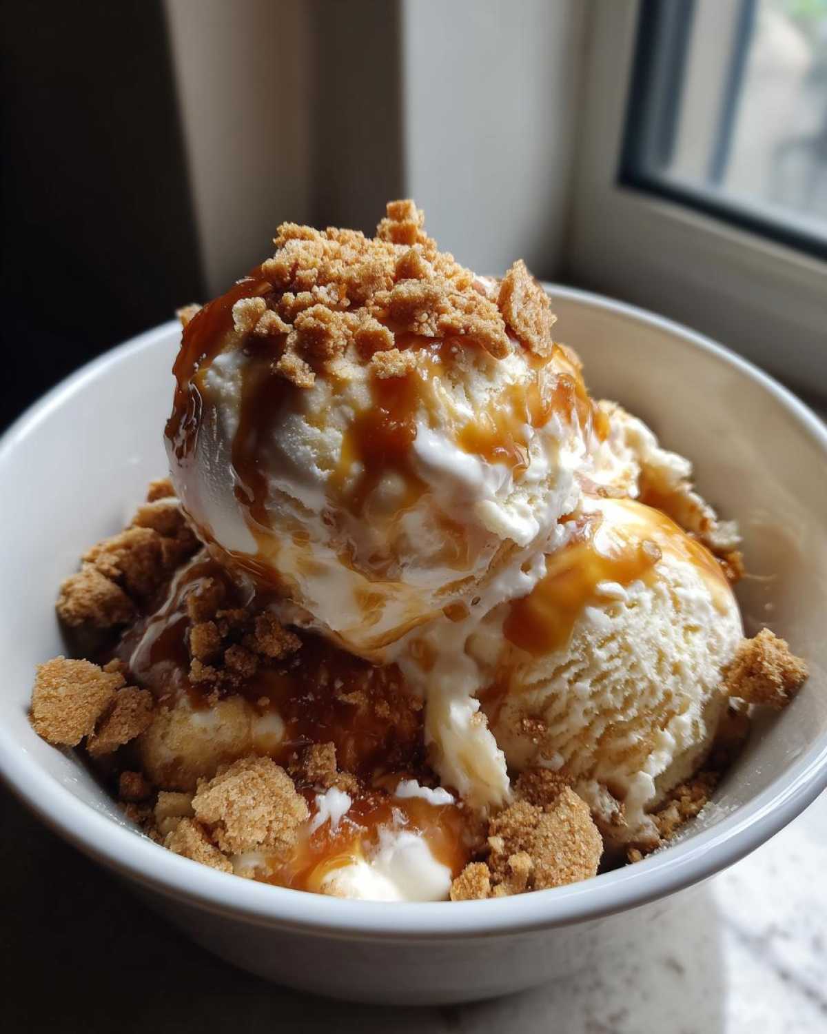 No-Churn Caramel Apple Pie Ice Cream - detail 1