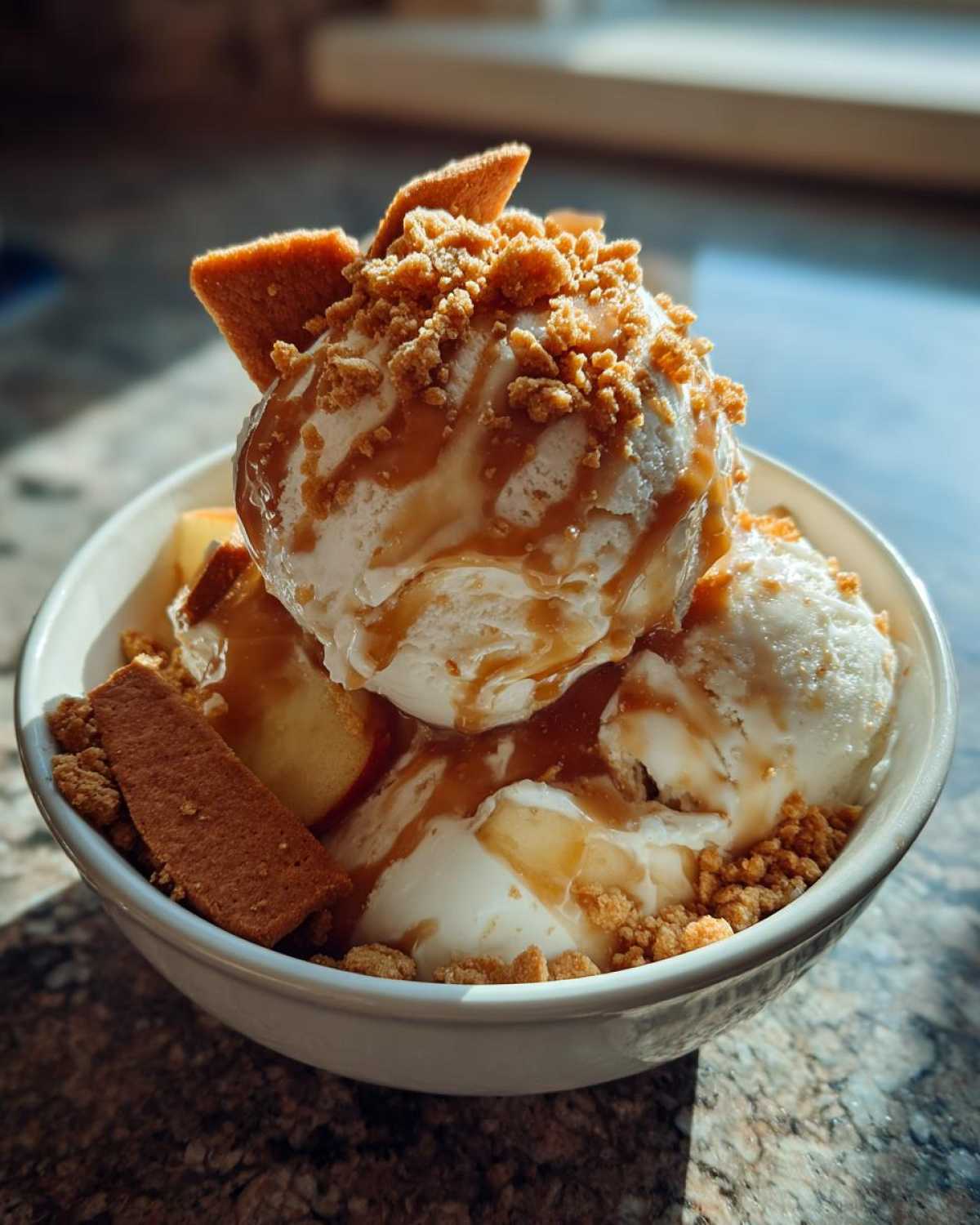No-Churn Caramel Apple Pie Ice Cream - detail 2